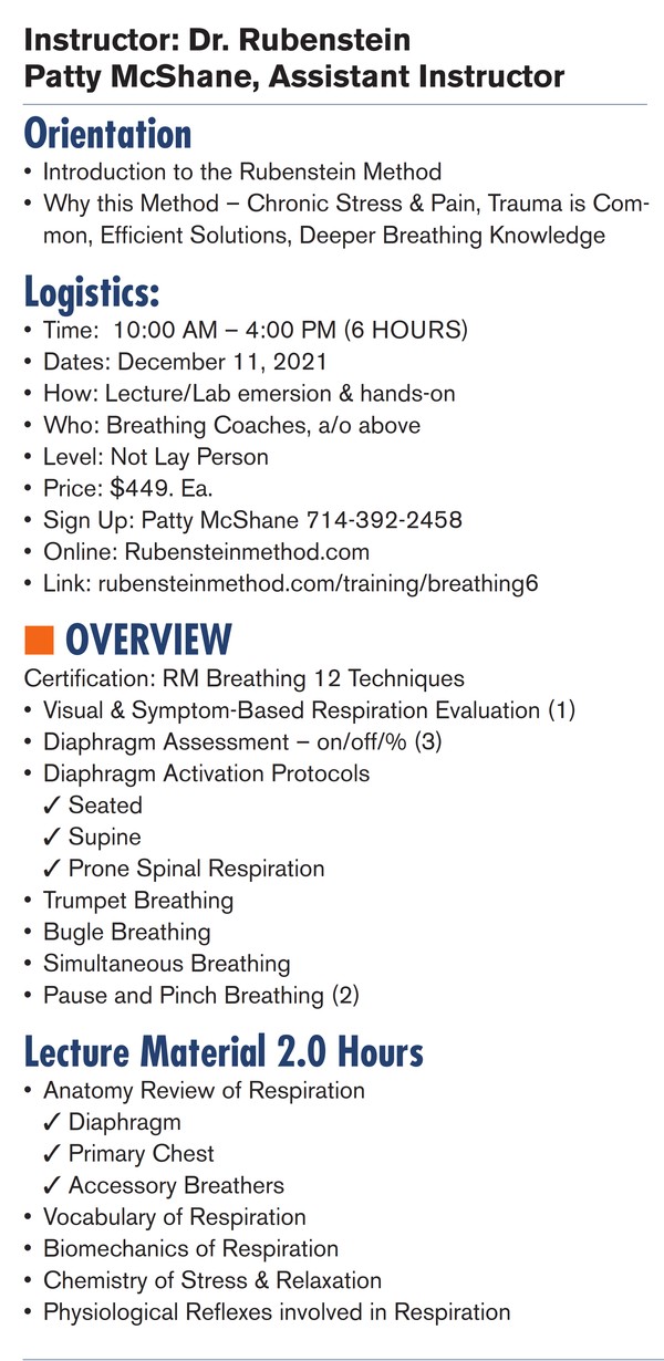 breathing certification training